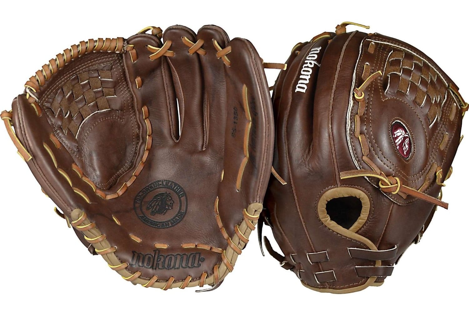 leather softball glove